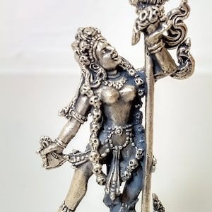 Vajrayogini Brass Statuette Travel Altar Meditation Diety Dakini Goddess Shrine Statue