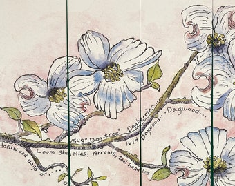 Virginia Flowering Dogwood Bookmarks, by Michelle Kogan, Books and Accessories, Birthday, Stocking stuffers, Flowers, Art & Collectibles