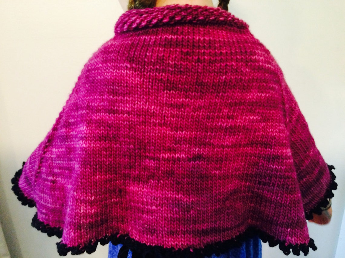 Frozen Anna Cape Knitting Pattern PDF Etsy