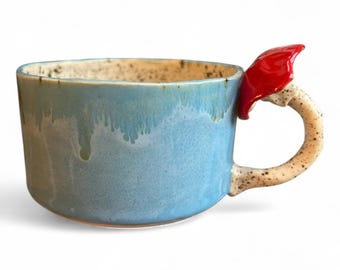 Soup mug Handmade fairy mushroom mug pottery cup cottage core