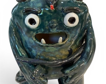 Snake charmer green slither monster clay monster