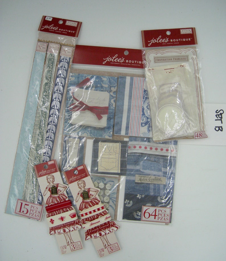 French General Jolee/'s Boutique Scrapbooking Materials Set B