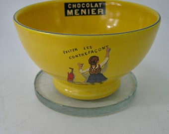 Chocolate Menier Ceramic Bowl, medium size