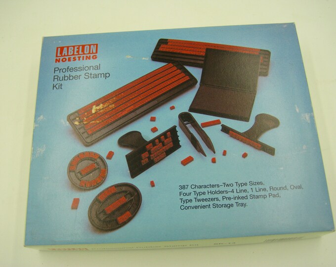 Labelon Noesting Professional Rubber Stamp Kit, Great Condition, Barely