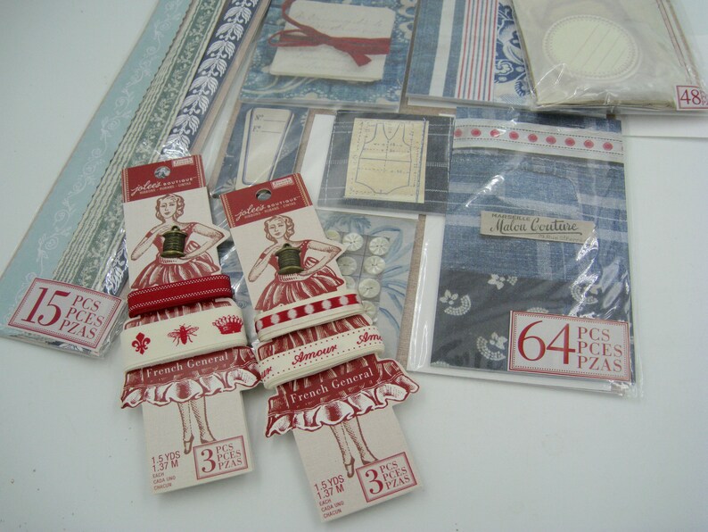 French General Jolee/'s Boutique Scrapbooking Materials Set B