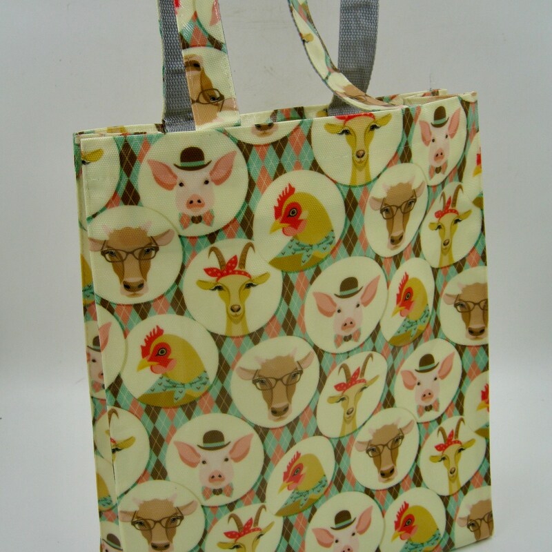 Oil Cloth Hobo Tote Bag