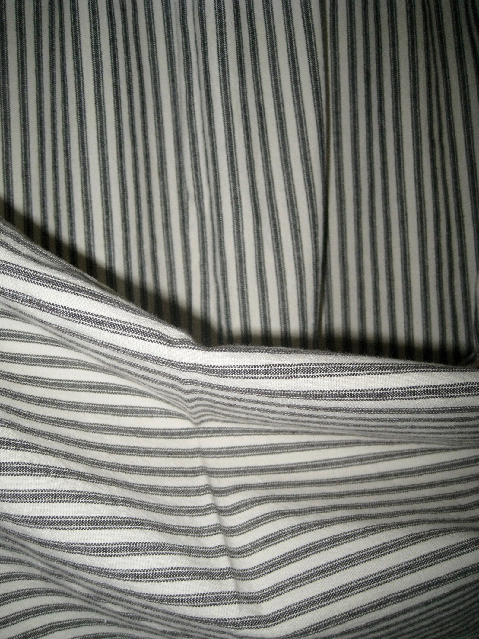 Pillow Ticking Fabric Curtain 100 Cotton Ready to hang Etsy