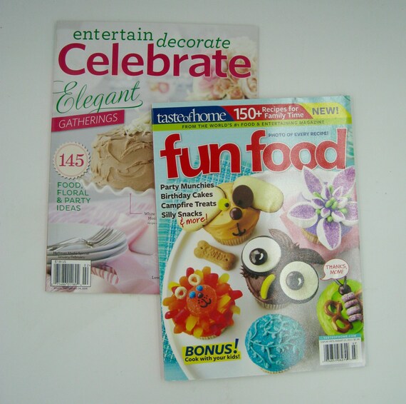 Cooking Magazines S 2 Fun Food And Entertain Decorate Etsy