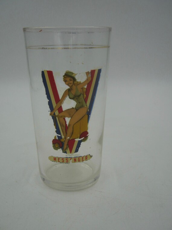 小物 victory optical vintage glass Vintage WWII V for Victory Pin up Girls Glasses, Only One