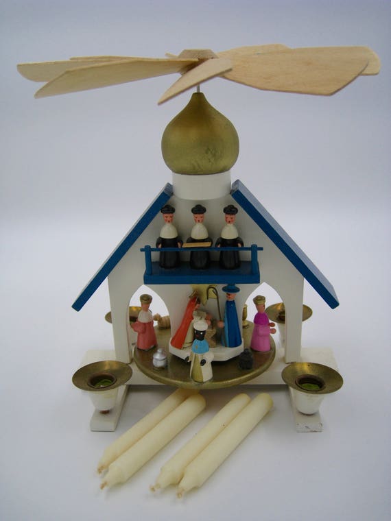 German Christmas Pyramids Light and Movement Brighten Your Holidays