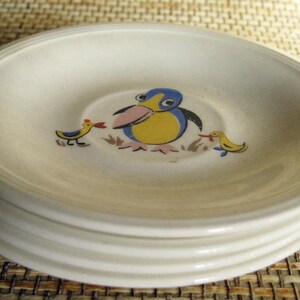 Child's Tea Set, Edwin M. Knowles Circus Pattern, 14 pieces, incomplete, as is image 3