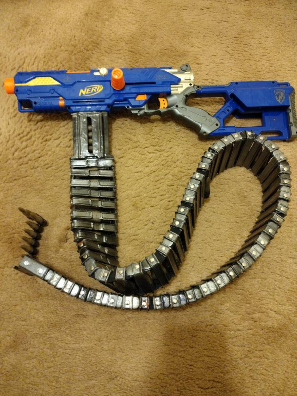 Minigun Minigun Ammo Belt 3D Print Machine Gun Belt Ammo Etsy Canada