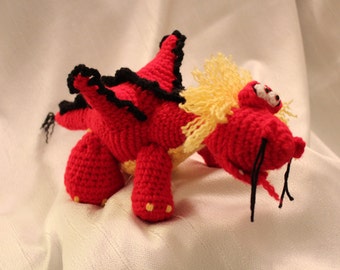 Amigurumi Crochet Pattern - Chinese Fire Dragon