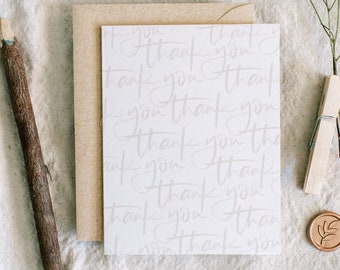 Thank You Pattern - greeting card