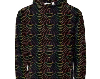 Rainbow Pattern Unisex cotton hoodie