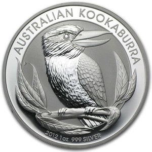 2012 Australian Kookaburra 1 oz Silver coin