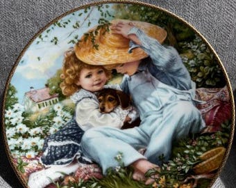 Vintage Limited Ed. Plates, Reco Collectible Plates, A Time to Love, 1989.