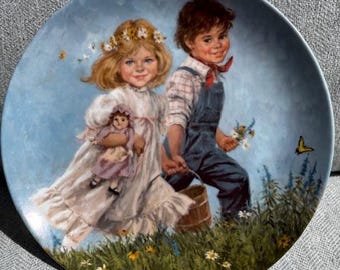 Vintage 1986 "Jack and Jill " limited Plate