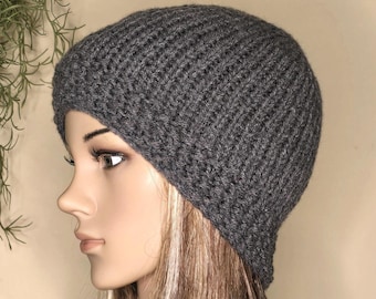 Strickmütze, Damen Herren Skull Cap