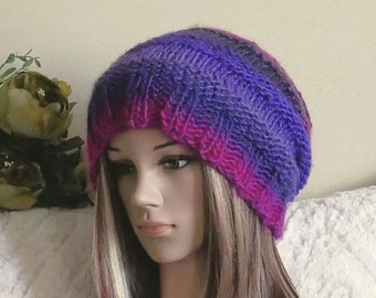 Baggie Slouchy Beanie, Bohemian Wool Hat, Winter Accessories