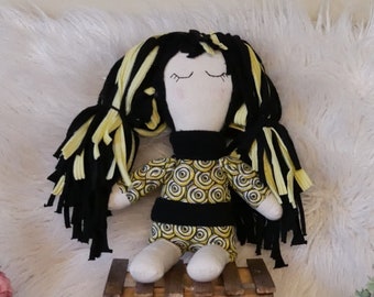 Keepsake Rag Doll, Little Girls Gift, Handmade Toy Doll