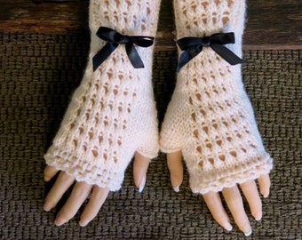 Handmade Fingerless Gloves, Warm Winter Gloves