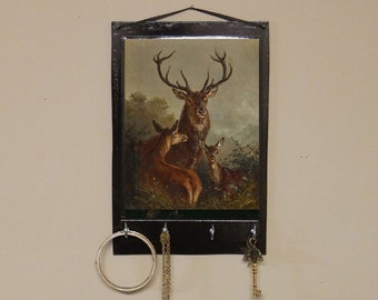 Love Key Rack Love Jewelry Holder Valentines Day Red and Black ...