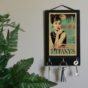 Audrey Hepburn Entryway Organizer, Wall Key Rack