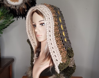 Pixie Elf Long Tail Hood