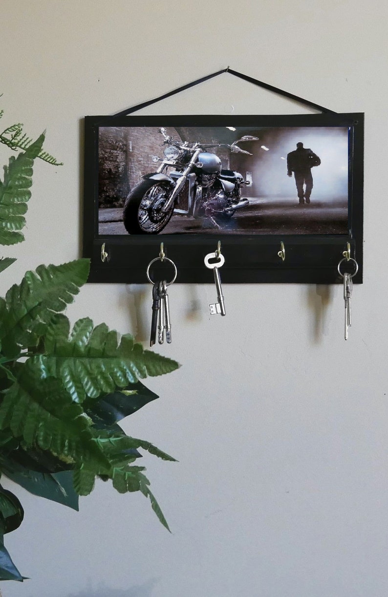 Harley Davidson Motor Bike Key Rack Holder Entryway Etsy