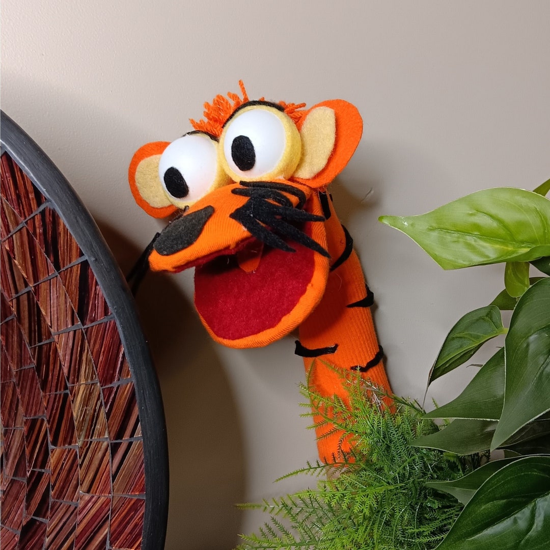 Tiger Sock Hand Puppet, Kindergarten Preschool Toy - Etsy