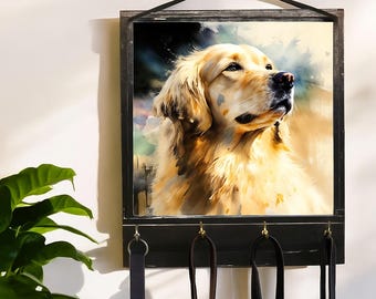 Golden Retriever Leinenhalter, Hundeleine & Schlüsselhalter