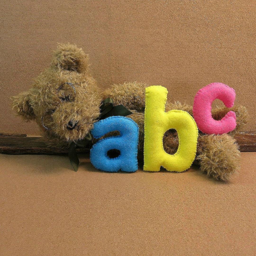 Felt Alphabet Letters, Nursery Felt Lower Case Letters, Educational