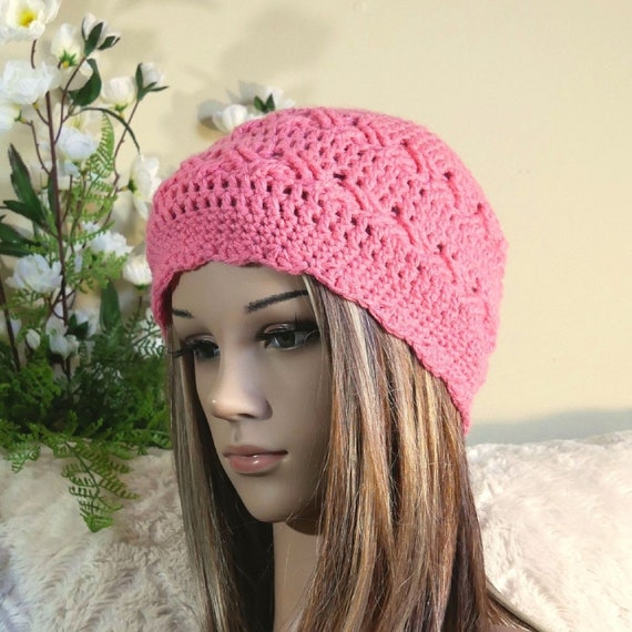 Crochet Celtic Weave Beanie, Handmade Cable Pattern Hat - Etsy display picture 2