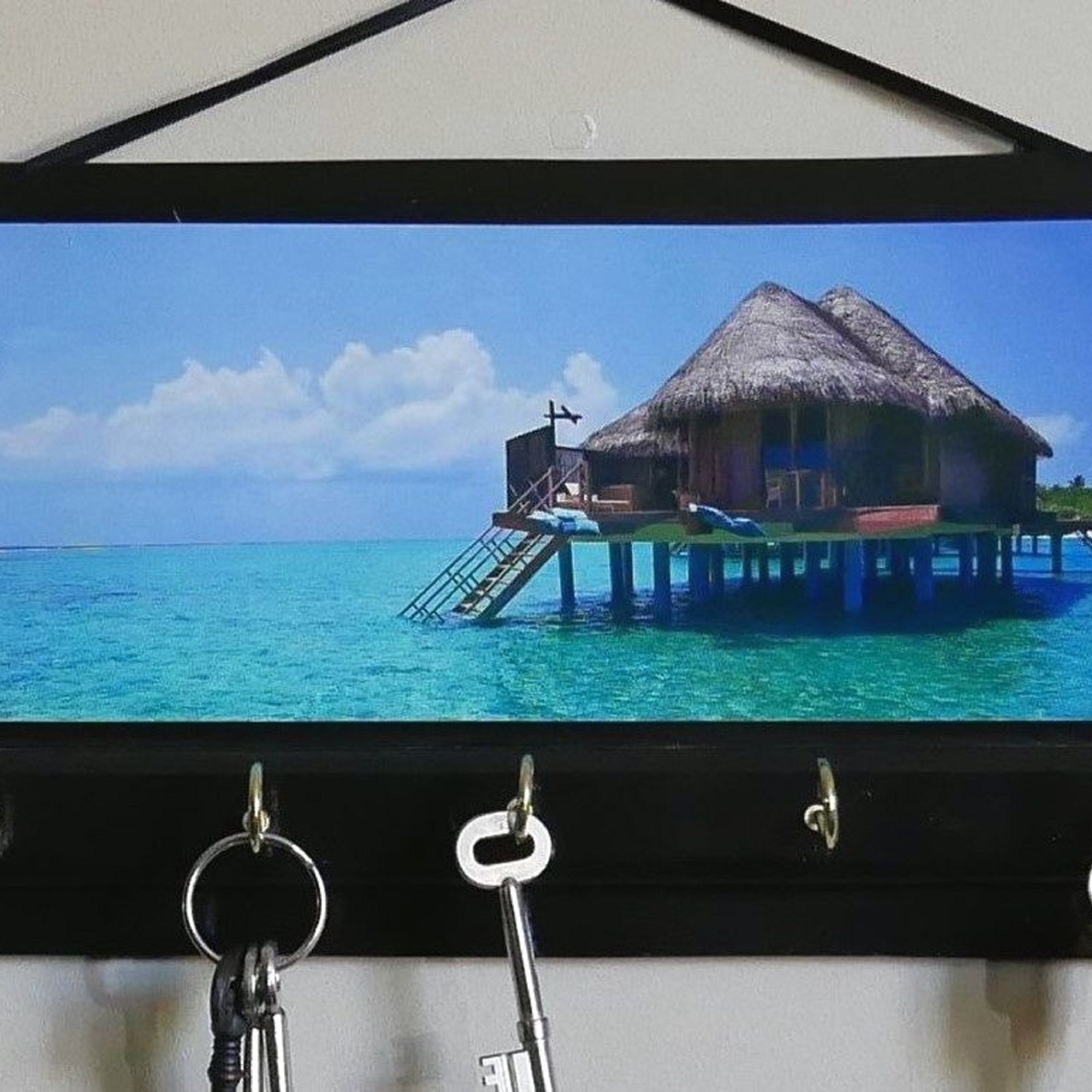 Beach Key Rack Thailand Beach Key Rack Holder Jewellery Organiser Gift Housewarming ...