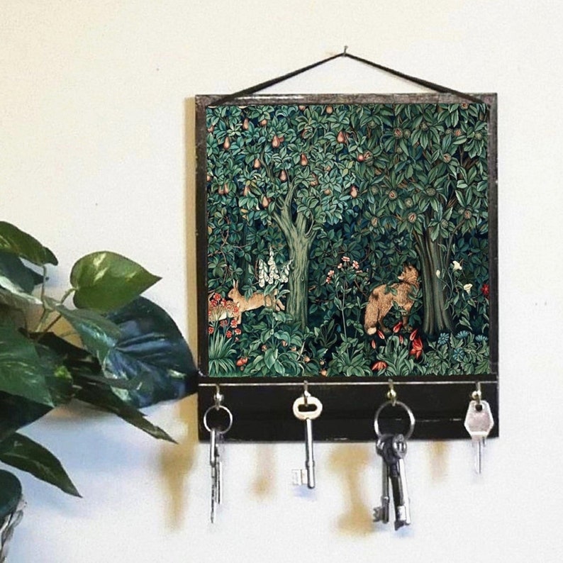 William Morris Print, Key Rack Holder or Jewellery Organiser - Etsy