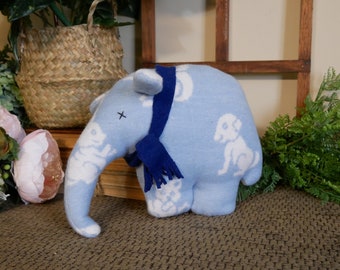 Elephant Soft Toy - Handmade Keepsake Toy, Childs Gift