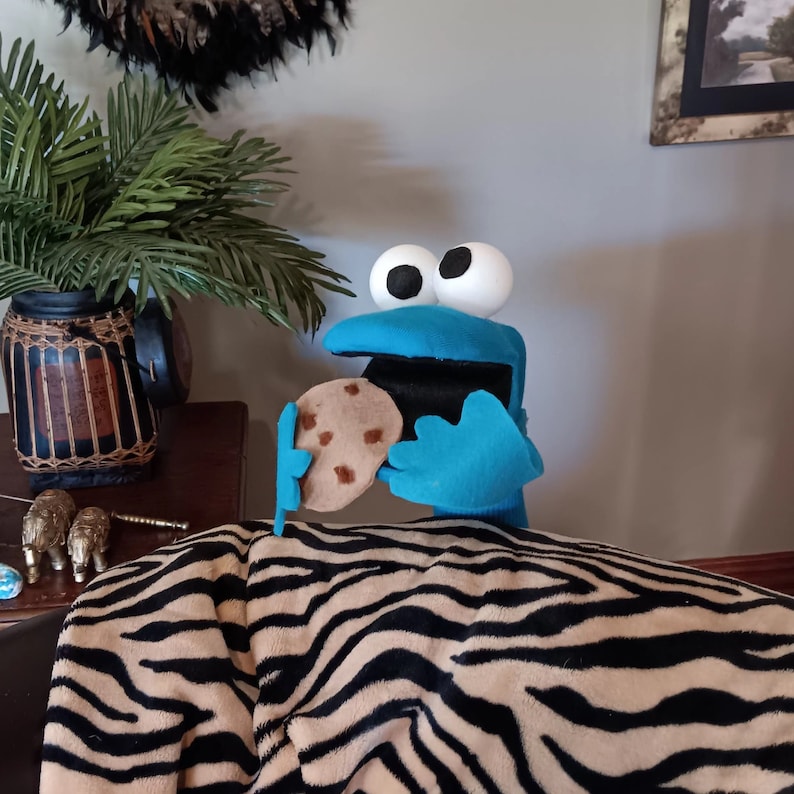 Bright Blue Puppet, Movable Mouth Muppet Preschool Toy - Etsy