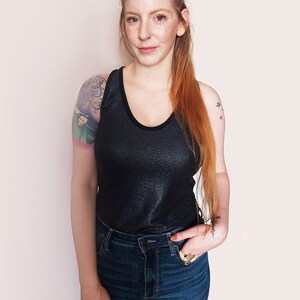 Evening Blue Top, party top, Summer top, Sparkly top, Sleeveless top, Summer blouse, Minimalist tank top, Summer tank, Women top, Blue top