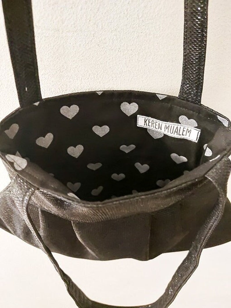 Romantic Evening bag, Black purse, Black bag, bohemian purse, Sparkly bag, Women Handbags, Evening Party Bag, Prom Purse, Elegant Bag image 1