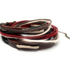 Burgundy Green & Black Wraparound
