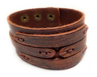 Distressed Brown Cuff