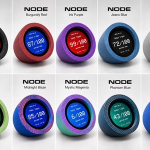 Wyświetlacz LCD Weather100 Node, miniaturowy magnes na lodówkę, rankingi pogody na 100 lat, wyjątkowy prezent pogodowy