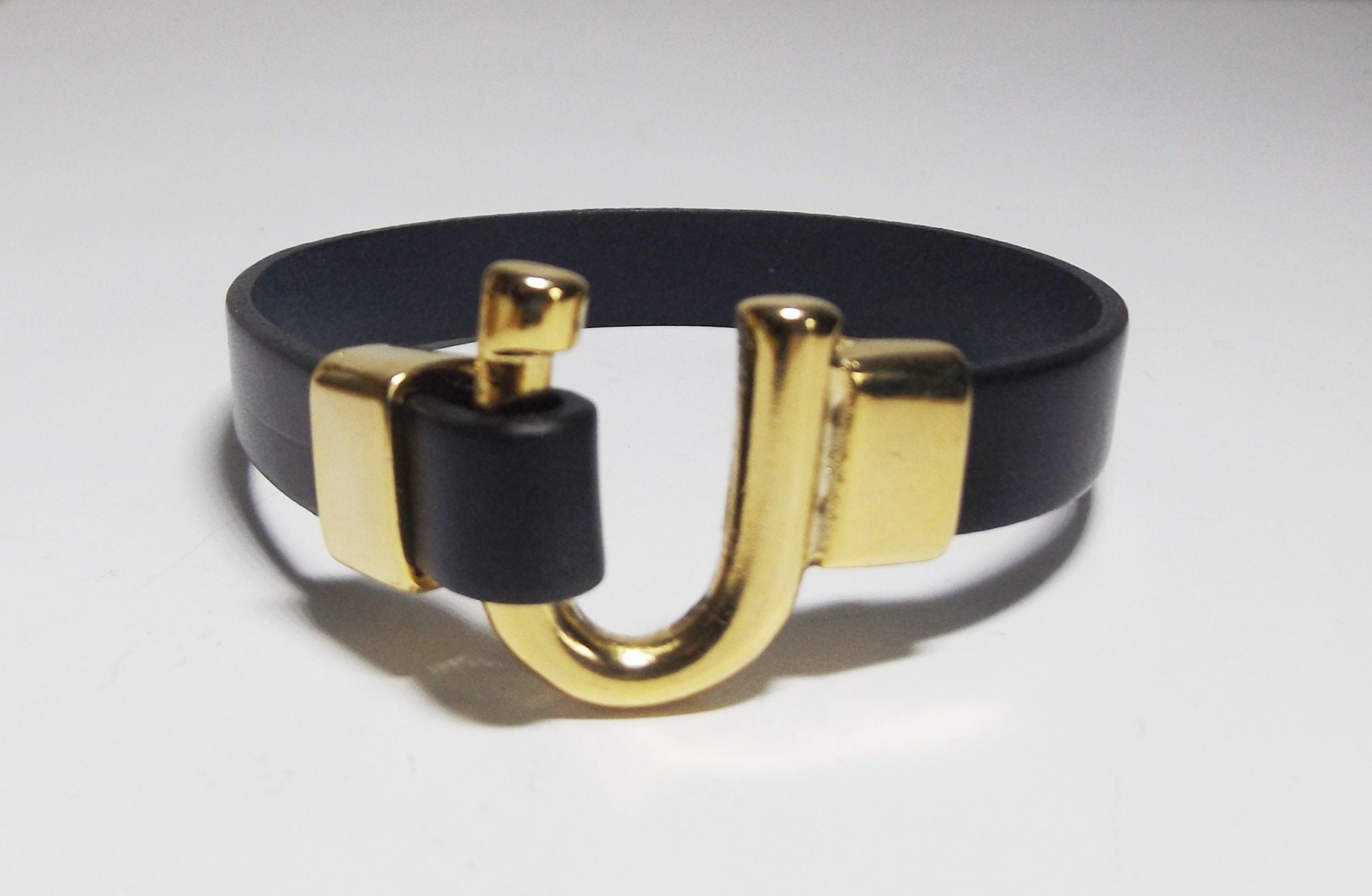 Leather bracelet leather jewelry horse bracelet equestrian | Etsy