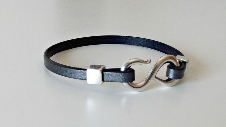 bracelet homme Infinity leather bracelet infinity jewelry leather jewelry infinity bracelet leather bracelet K1883 wife gift