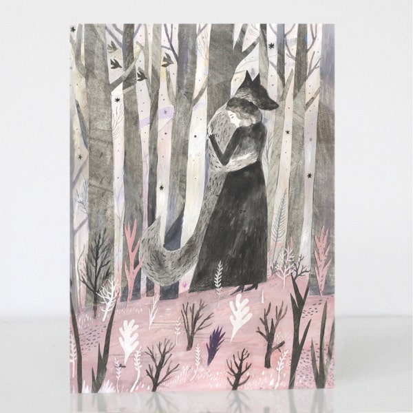 Wolf Greetings Card - The Company of Wolves