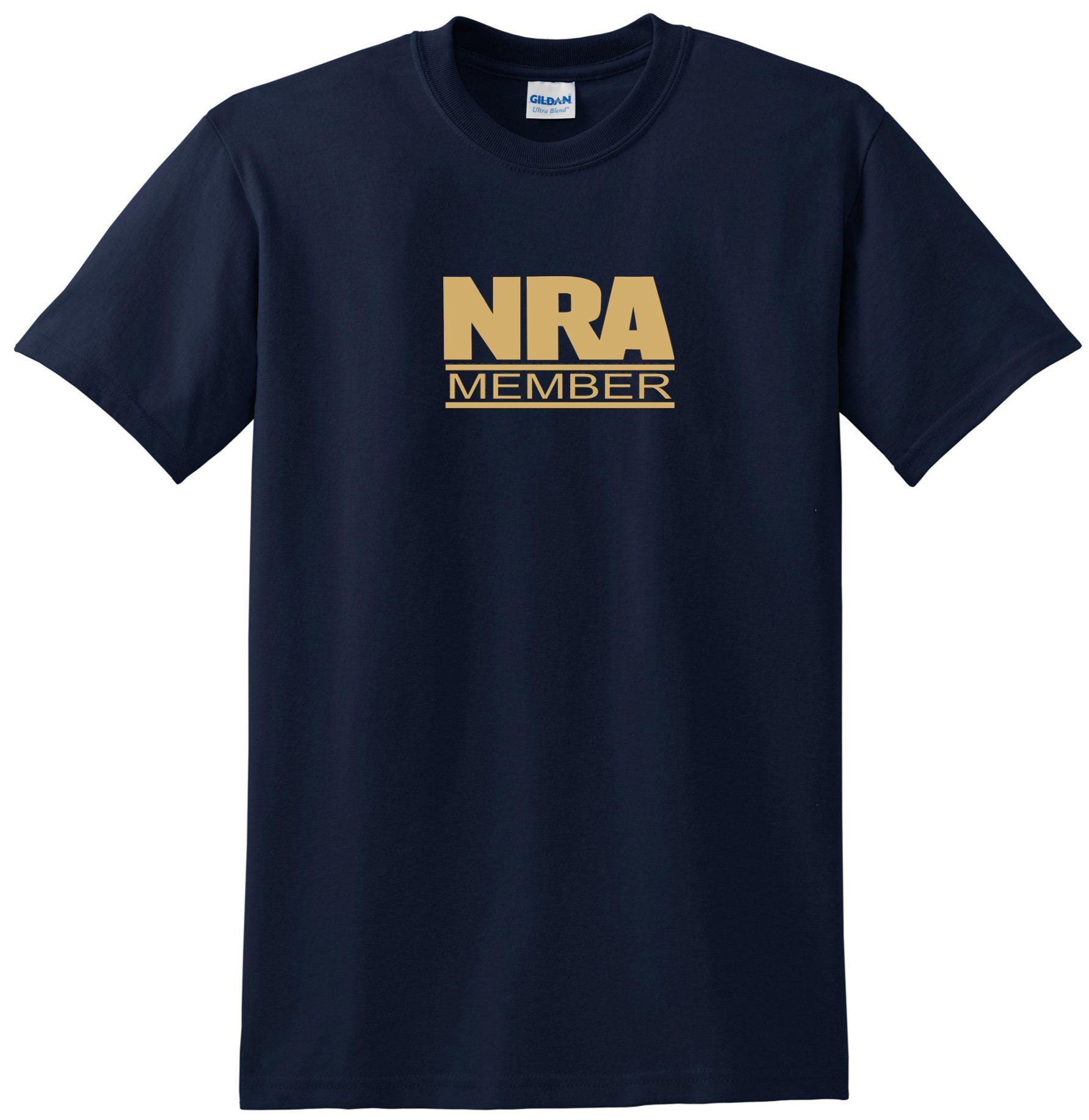 NRA Tshirt Gold Logo NRA Tee Etsy