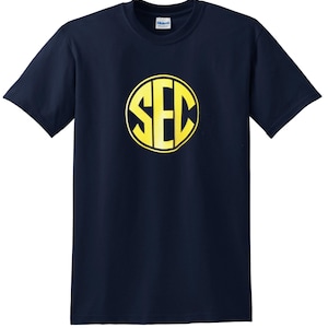SEC t-shirt Front Chest t-shirt or Left Chest T-shirt Nice Tee for SEC fans