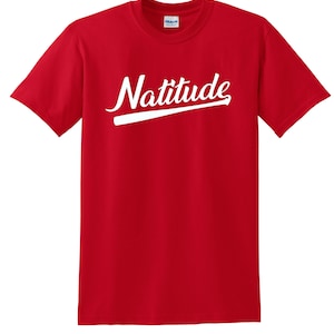 Washington Nationals Cursive Baseball Bat Swoosh T-shirt Natitude