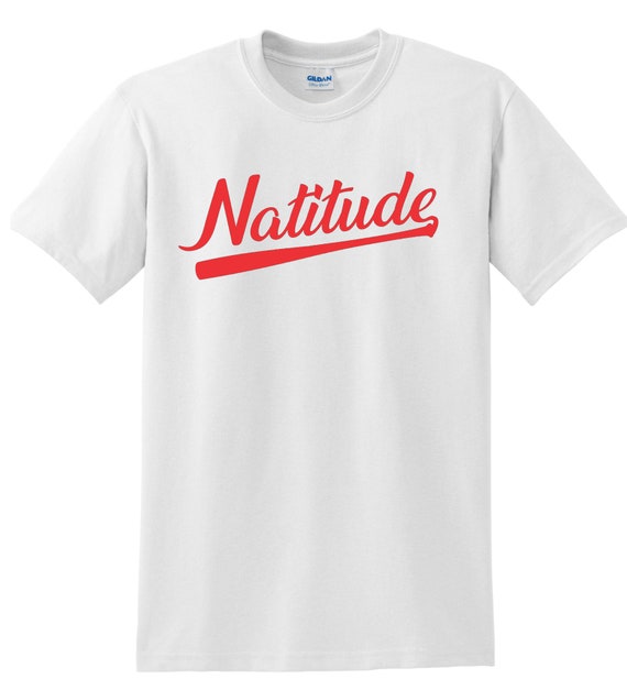 Washington Nationals Cursive Baseball Bat Swoosh T-shirt 